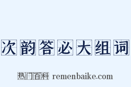次韵答必大组词是什么意思的图片
